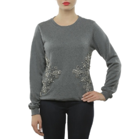 Crystal Embellished Sweatshirt - Picture 2 of 8